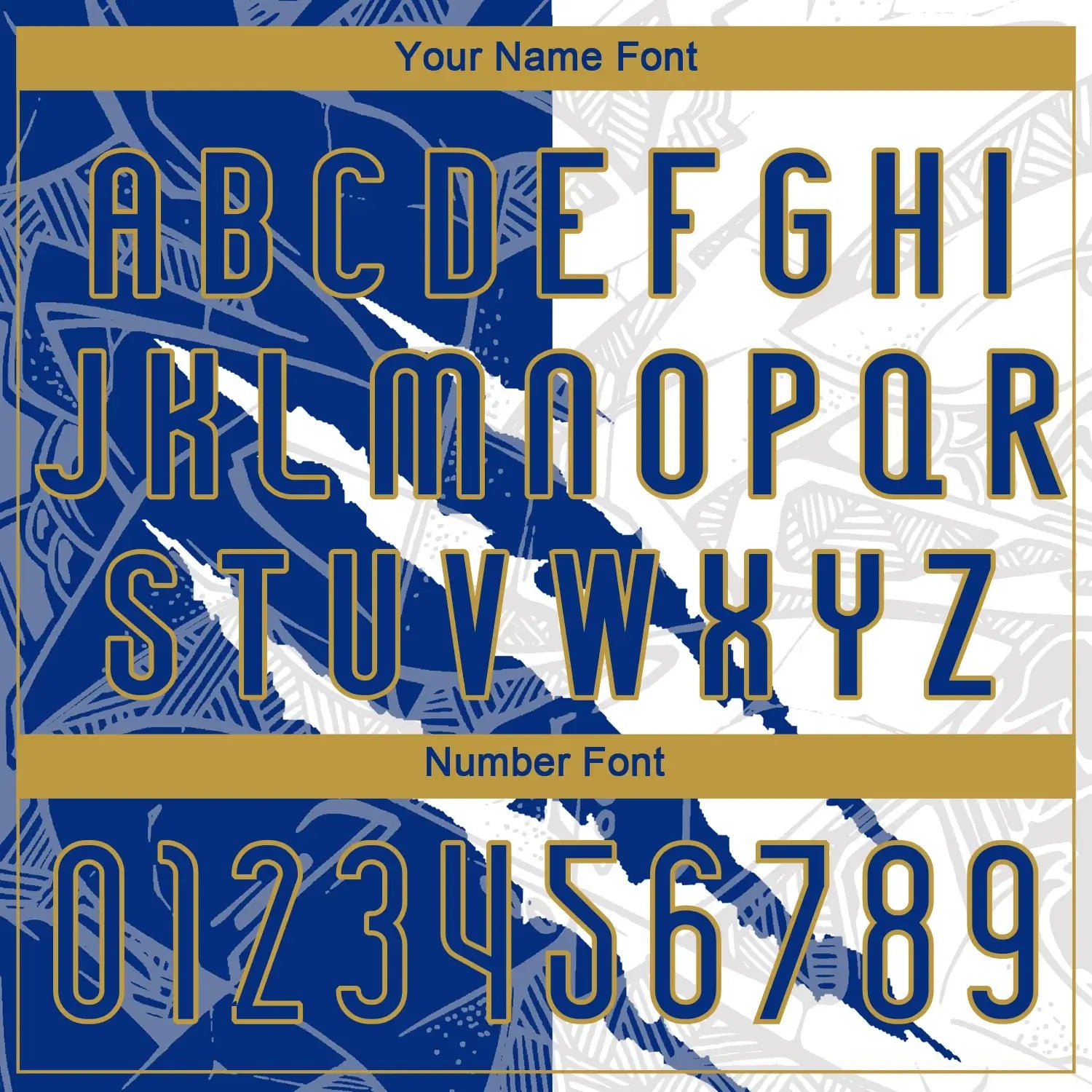 Custom Graffiti Pattern Volleyball Jersey Royal Old Gold Scratch Sublimation, Custom Name Number, Women Girls Unisex Youth