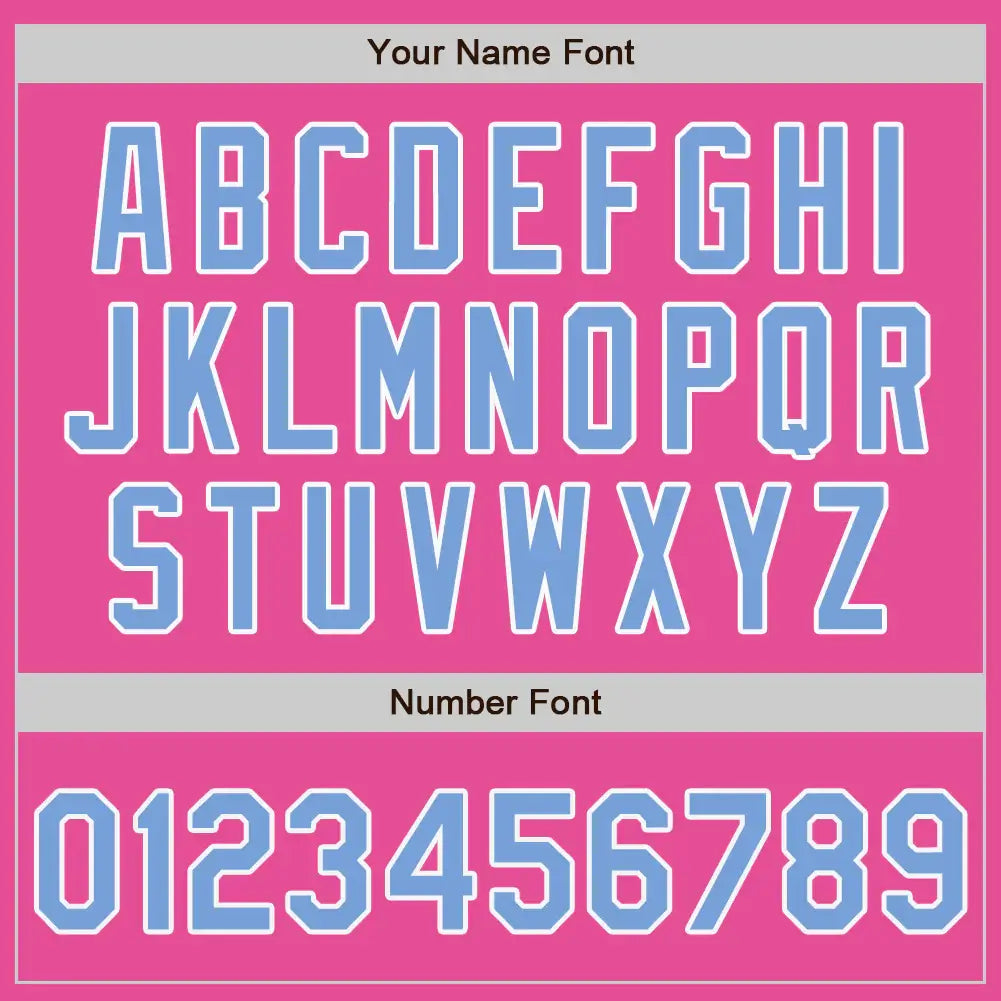 Custom Split Fashion Baseball Jersey Pink Light Blue White Sublimation, Custom Name Number, Men Youth Unisex
