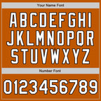 Custom Fade Fashion Baseball Jersey Texas Orange White Black Sublimation, Custom Name Number, Men Youth Unisex