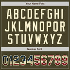 Custom 2-Button Softball Jersey Olive Vintage USA Flag Cream Salute To Service Sublimation, Custom Name Number, Women Girls Unisex Youth
