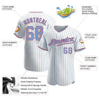 Custom White Light Blue Pinstripe Baseball Jersey Light Blue Red Sublimation, Custom Name Number, Men Youth Unisex