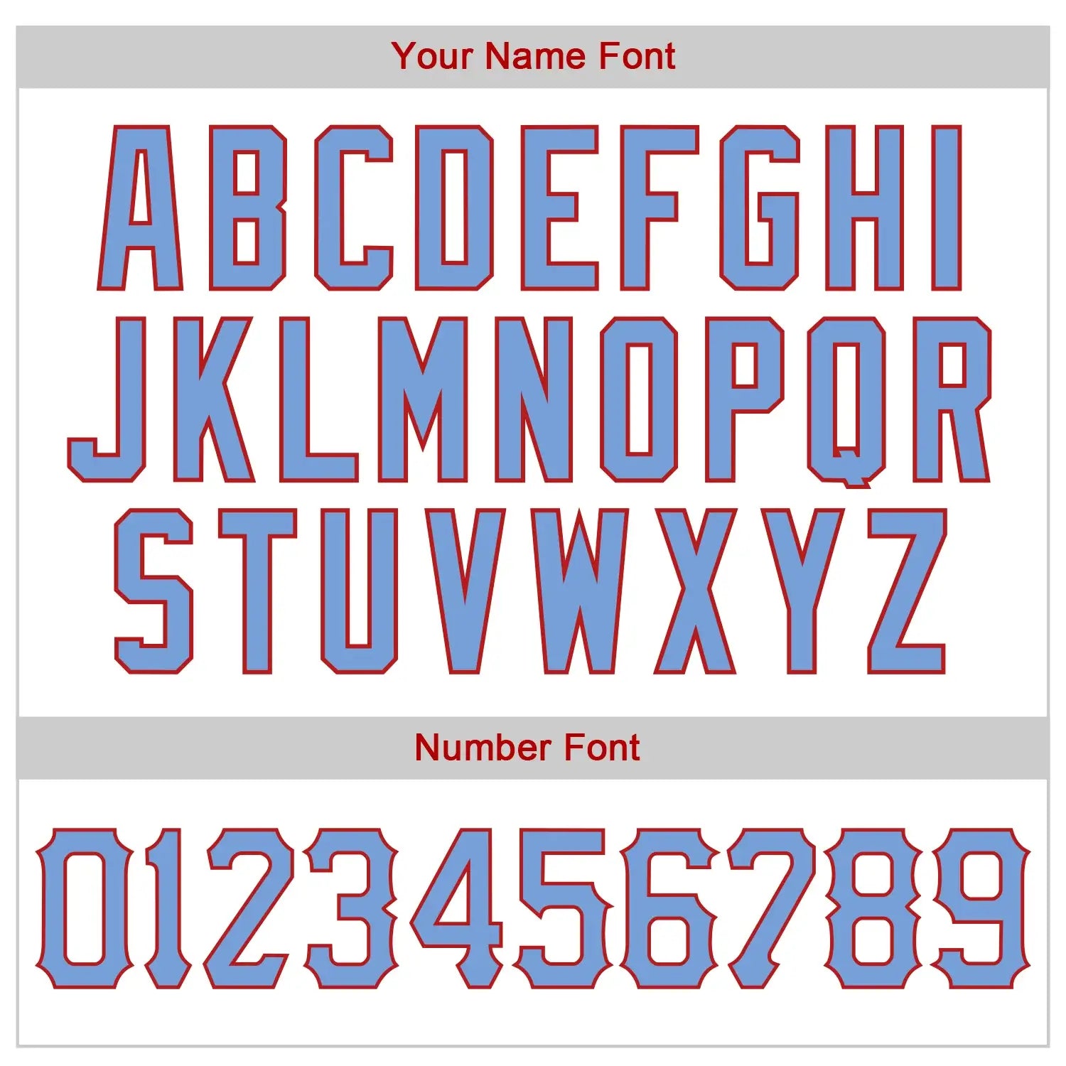 Custom White Light Blue Pinstripe Baseball Jersey Light Blue Red Sublimation, Custom Name Number, Men Youth Unisex