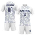 Custom Volleyball Jersey White Navy Curve Lines Sublimation, Custom Name Number, Women Girls Unisex Youth