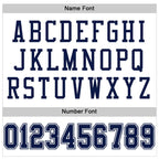 Custom Mesh Football Jersey White Navy White Pro Style Sublimation, Custom Name Number, Men Youth Unisex