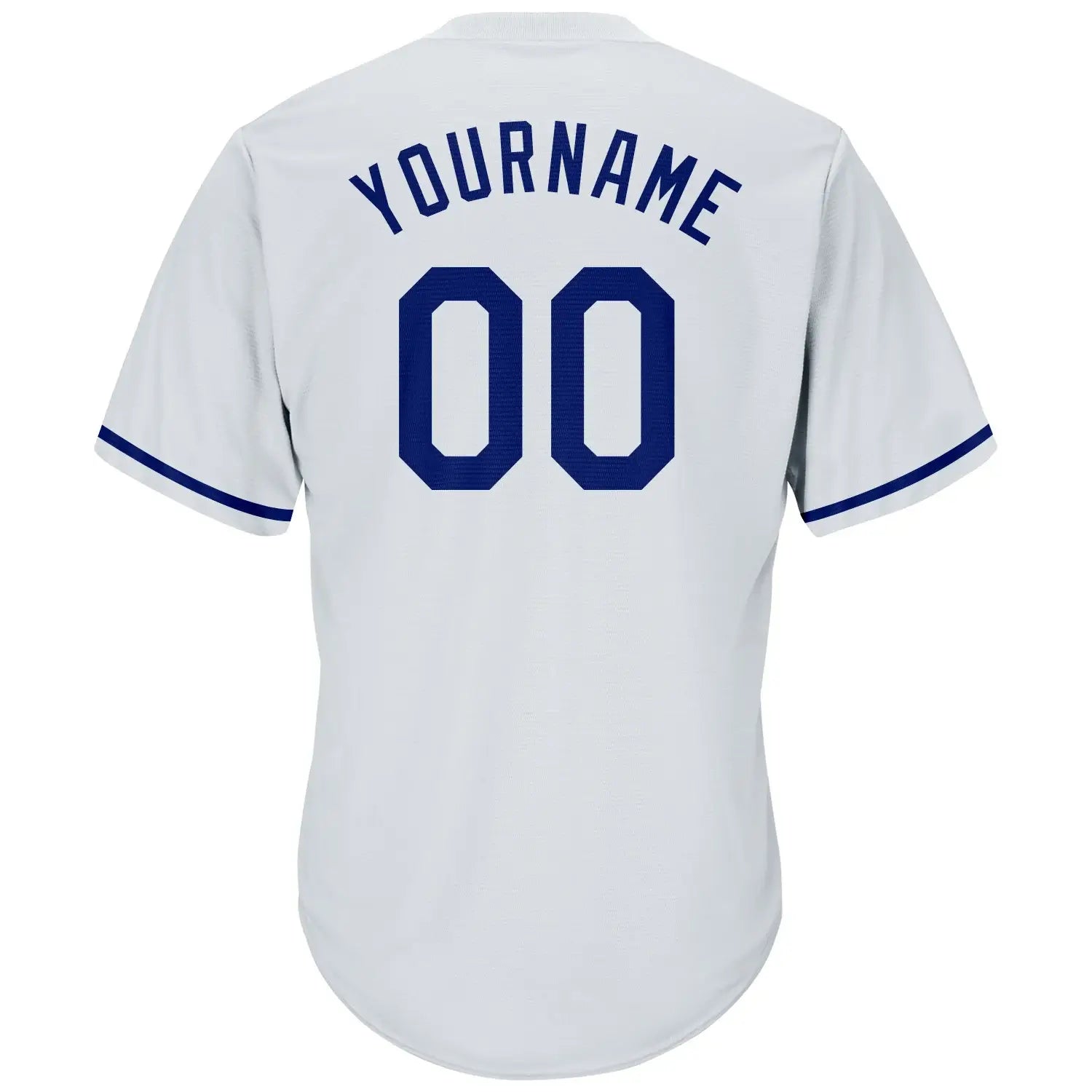 Custom Throwback Rib Knit Baseball Jersey White Royal Red Sublimation, Custom Name Number, Men Youth Unisex