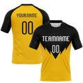 Custom Stripe Volleyball Jersey Yellow White Black Sublimation, Custom Name Number, Women Girls Unisex Youth