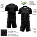 custom black gray sublimation long sleeves soccer uniform jersey with shorts 3