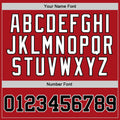 Custom Red, Black & White Throwback Basketball Jersey 3