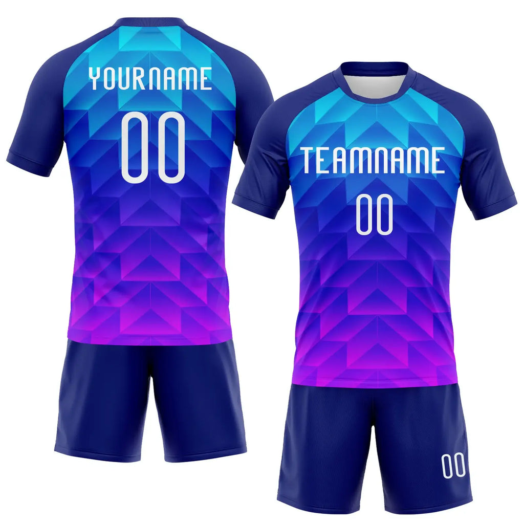 Custom Geometric Shape Volleyball Jersey Royal White Pink Sublimation, Custom Name Number, Women Girls Unisex Youth