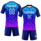 Custom Geometric Shape Volleyball Jersey Royal White Pink Sublimation, Custom Name Number, Women Girls Unisex Youth