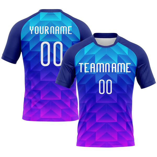 Custom Geometric Shape Volleyball Jersey Royal White Pink Sublimation, Custom Name Number, Women Girls Unisex Youth