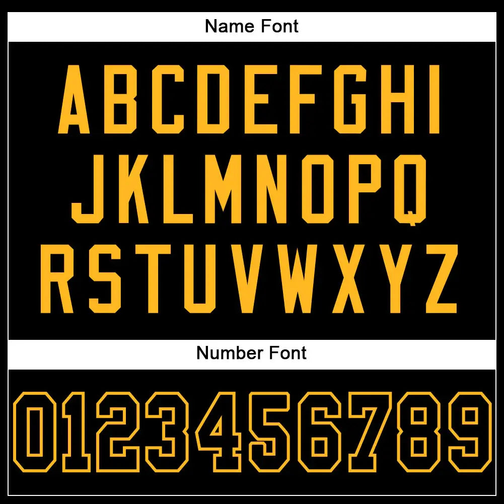 Custom Mesh Football Jersey Black Gold Pro Style Sublimation, Custom Name Number, Men Youth Unisex