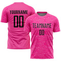 Custom Soccer Jersey Pink Black Sublimation, Team Uniform Kit, Custom Name Number, Unisex Men Women Youth 1