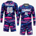 Custom Soccer Jersey White Pink Sublimation, Team Uniform Kit, Custom Name Number, Unisex Men Women Girls Youth