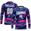 Custom Soccer Jersey White Pink Sublimation, Team Uniform Kit, Custom Name Number, Unisex Men Women Girls Youth
